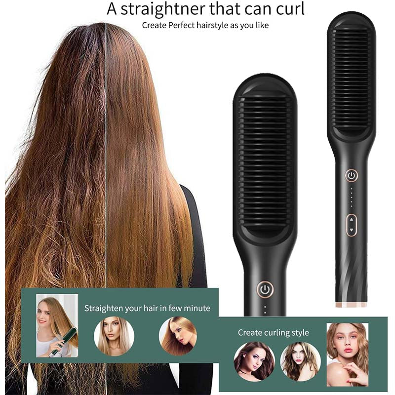 💖Sommeraktion 50 % RABATT💖Professionelle elektrische Haarglätterbürste