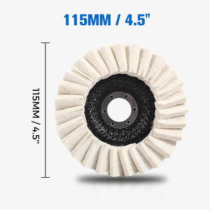 🎁 Befristetes Angebot: 53% Rabatt 🎄✨Wollfilz-Lamellenpolierscheibe