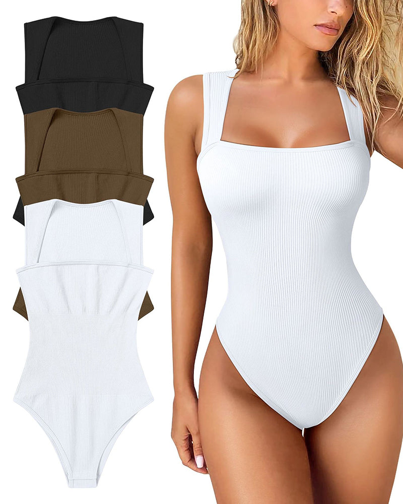 🔥HEIßER VERKAUF 49% RABATT🔥Gerippter ärmelloser Bodysuit