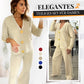 🪙50% Rabatt🪙Weiche Strickhose mit goldenen Knöpfen, Kombiteil