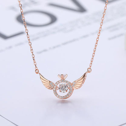 💖Valentinstag Spezial 50% Rabatt💖Engelsflügel Strass Halskette