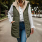 💖Herbst & Winter Neuankünfte - Damen Herbst Reversible Weste Ärmellose Faux Fleece Jacke【Kostenloser Versand！】