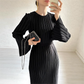 🌸Frühlingsangebote💐Neues elegantes Kleid mit ausgestellten Ärmeln – zeitlos und schmeichelhaft