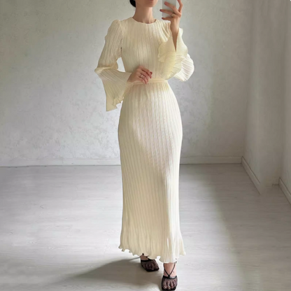 🌸Frühlingsangebote💐Neues elegantes Kleid mit ausgestellten Ärmeln – zeitlos und schmeichelhaft