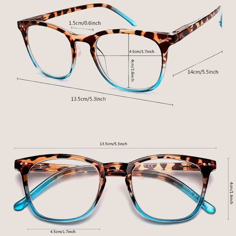 Sexy Leopard Print Anti-Blue Light Gradient Lesebrille für Frauen