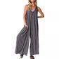 💥50%Rabatte💃 Women's Casual V-Ausschnitt Ärmellos Weites Bein Jumpsuit