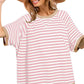 🥰50% RABATT：Übergroße gestreifte T-Shirts für Damen