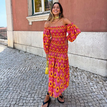 💥kostenloser Versand für begrenzte Zeit💃Sweet Vibrant Kleid mit Puffärmeln für Frauen