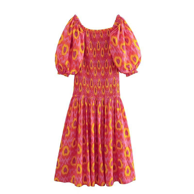 💥kostenloser Versand für begrenzte Zeit💃Sweet Vibrant Kleid mit Puffärmeln für Frauen