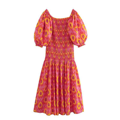 💥kostenloser Versand für begrenzte Zeit💃Sweet Vibrant Kleid mit Puffärmeln für Frauen