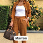 🔥Herbst-Specials zeitlich befristet 50% RABATT🌷Set aus langärmliger Bluse und Hose aus Baumwollleinen für Damen