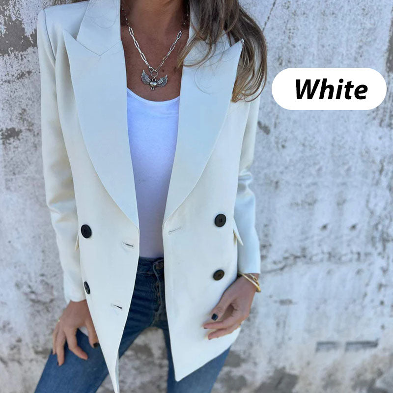 💥Frühherbst-Specials 66 % RABATT 💕Modischer einfarbiger Langarm-Blazer