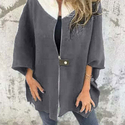 🍁Frühherbst-Specials 66% RABATT 💕Lässige Jacke mit Stehkragen und halbem Reißverschluss für Damen