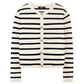 🔥Verkaufsschlager 52% RABATT💕【Elegant und selbstbewusst】Trendy gestreifter Cardigan-Pullover mit Taschen für Damen
