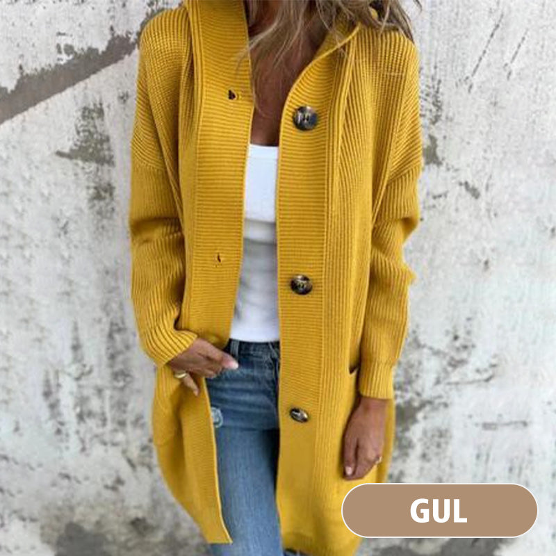 🥳Heißer Verkauf 50% Rabatt🌸Knopfstrickjacke mit Kapuze für Frauen