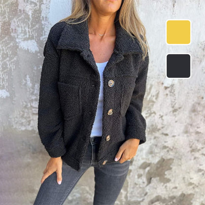 ✨Herbst-Winter Kollektion 50% RABATT🥰Warme Jacke mit Revers für Frauen