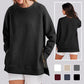 🔥Heißer Verkauf 50% Rabatt🔥Locker sitzendes, langärmeliges Sweatshirt mit seitlichen Reißverschlüssen