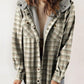 🔥50% Rabatt - Trendy karierte Winterjacke mit Kapuze für Damen