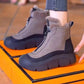 ✨Herbst-Winter-Serie✨Wasserdichte, warme Schneestiefel mit Reißverschluss für Damen【kostenlosen Versand】
