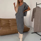💕Heißer Verkauf  60% Rabatt💕Midikleid und Rollkragenpullover im Set