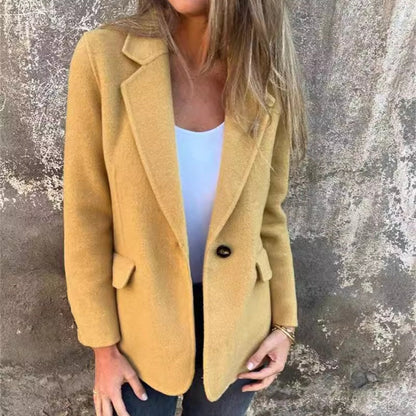 🥰Herbst-Neuankünfte 58% RABATT🥰Lässige Langarmjacke mit Reversverschluss