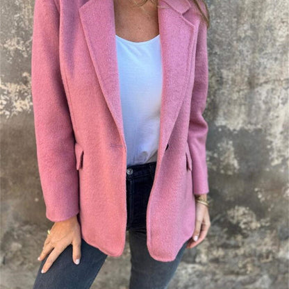 🥰Herbst-Neuankünfte 58% RABATT🥰Lässige Langarmjacke mit Reversverschluss