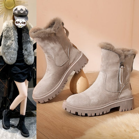 🥰Weihnachtsaktion– Zeitlich begrenzt 50% RABATT🥰Damen Winter Fleece Martin Schneestiefel