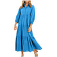 🔥Begrenzte Zeit - 50 % RABATT🔥Damen Revers Casual Lange Kleider