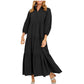 🔥Begrenzte Zeit - 50 % RABATT🔥Damen Revers Casual Lange Kleider
