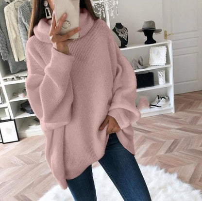 ✨Spätherbst-Specials🍁Übergroßer Rollkragenpullover mit festem Strickmuster für Damen