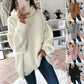 ✨Spätherbst-Specials🍁Übergroßer Rollkragenpullover mit festem Strickmuster für Damen