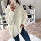 ✨Spätherbst-Specials🍁Übergroßer Rollkragenpullover mit festem Strickmuster für Damen