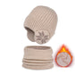 🎁WinterGeschenke❄️Wintermützen-Schal-Sets Warme Strickmütze