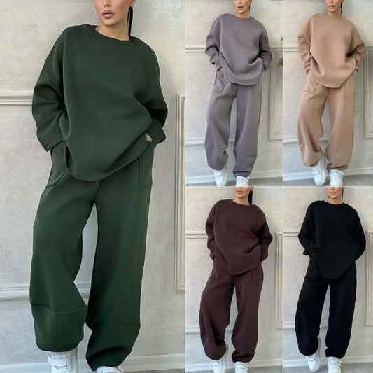 🥬Neue Freizeitkleidung 50% Rabatt🥬Mode Lässig Lose Frauen Sweatshirt Zweiteiliges Set