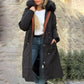 🎅Weihnachts-Specials 50% rabatt❄️Damen Wintermantel mit Kapuze und Pelzkragen, lässiger Parka