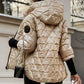 ❄️Winter-Specials❄️Damen Patchwork Baumwolljacke mit Kapuze