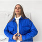 🎅Winterschlussverkauf 50% RABATT❄️Gesteppte, leichte Isolationsjacke für Damen mit Gürtel