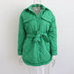 🎅Winterschlussverkauf 50% RABATT❄️Gesteppte, leichte Isolationsjacke für Damen mit Gürtel