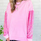 ✨✨Heißer Weihnachtsverkauf✨✨Pailletten-Sweatshirt für Frauen in lockerer Passform