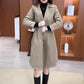❄️Winterschlussverkauf 50% RABATT❄️Langer warmer Trenchcoat für Frauen👗