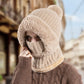 🔥Der Black-Friday-Sale endet bald🔥Women's Winter One-Piece Knitted Beanie Scarf Mask