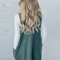 🥰Heißer Verkauf 50% Rabatt👗Damesgilet met losse V-hals en zakken
