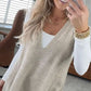 🥰Heißer Verkauf 50% Rabatt👗Damesgilet met losse V-hals en zakken