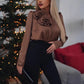 🔥Großer Ausverkauf 50 % RABATT🔥Luxuriöse Satinbluse mit V-Ausschnitt und Rosendetail für Damen