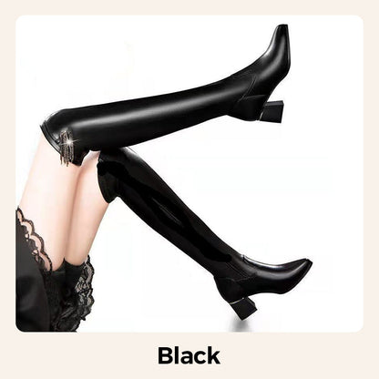 🔥Heißer Verkauf 50% Rabatt🔥👢Elastische Over-the-Knee-Stiefel für Frauen