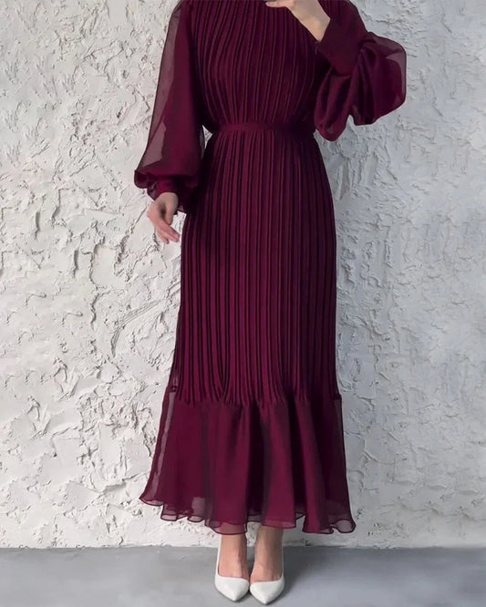 💃Was soll ich neuen Jahr anziehen?🥰Sophisticated long pleated dress