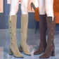 💥Winterschlussverkauf 50% RABATT👢Spitze Spitze Klotzige Ferse Warme Lange Stiefel