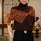 💥Heiße Neuankömmlinge 50% RABATT🥰Lockerer Damen-Strickpullover mit halbhohem Kragen und Streifenmuster