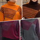 💥Heiße Neuankömmlinge 50% RABATT🥰Lockerer Damen-Strickpullover mit halbhohem Kragen und Streifenmuster