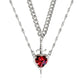 💘Valentinstag Spezial💘Herz & Schwert Paare Halskette🎁